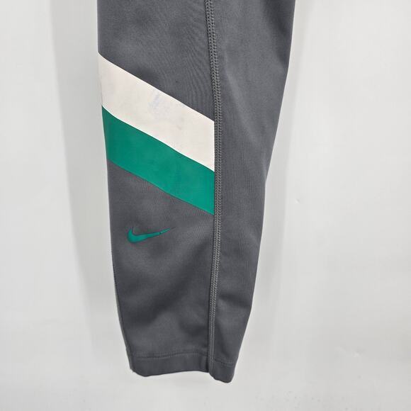Nike Women's Dri-Fit Striped Detail Leggings Gray White Green Size Medium‎ - Picture 7 of 10